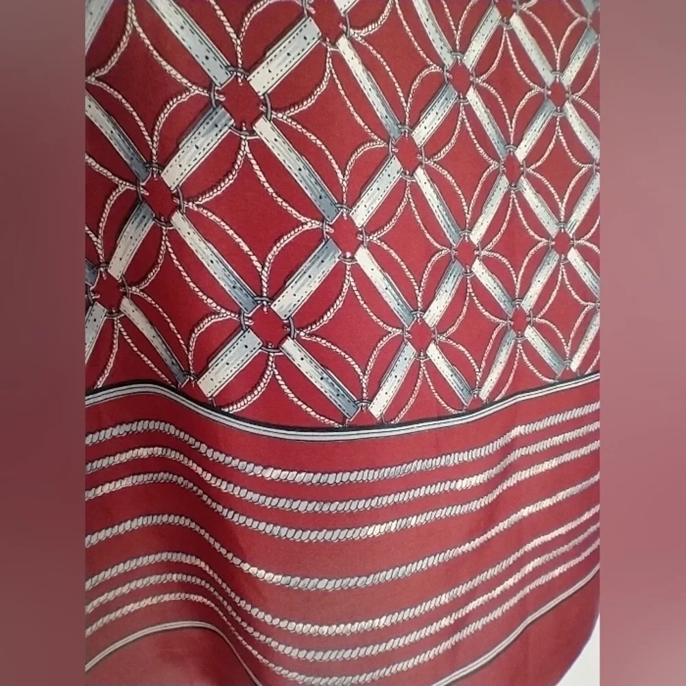 LILLIAN VERNON HAND ROLLED SILK SCARF
